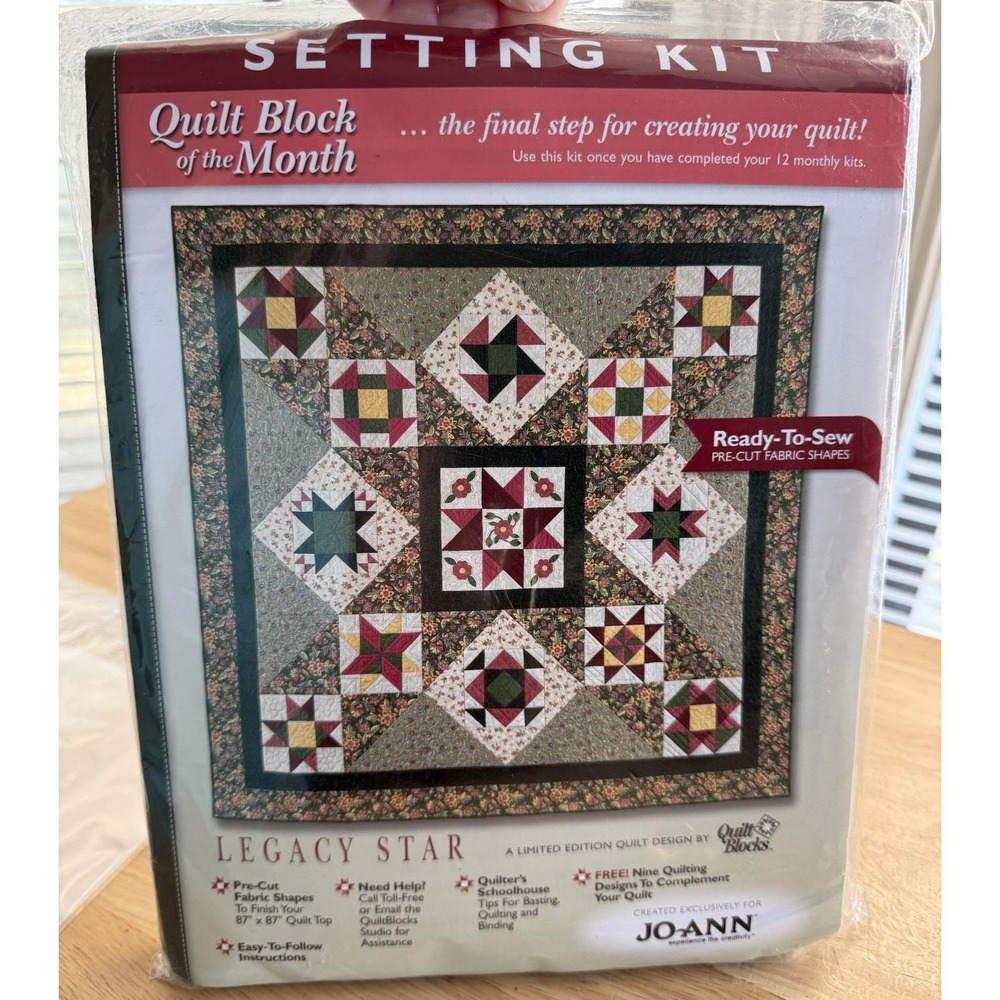 Joann Limited Edition LEGACY STAR Quilt Setting Kit ONLY